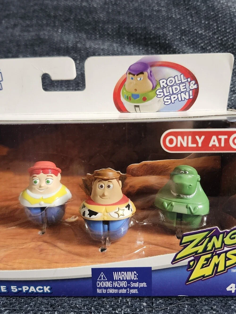 Disney Toy Story Zing Ems Canyon Adventure 5Pack Alien Buzz Jessie Woody Rex NEW